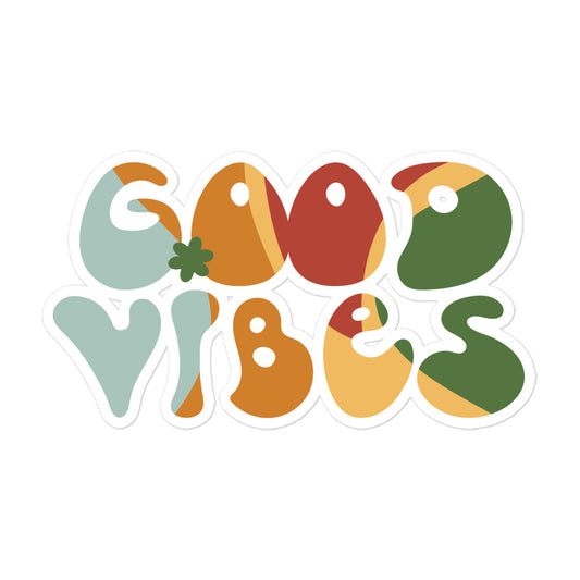 "Good Vibes" Bubble-free stickers